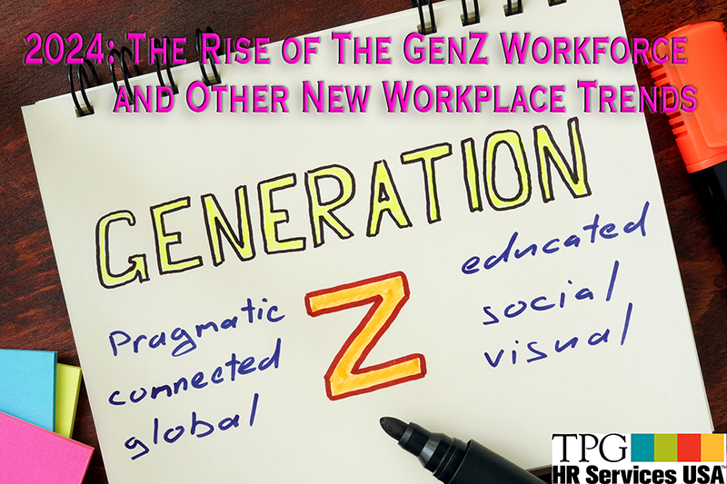 genZ workforce workplace trend over list of values