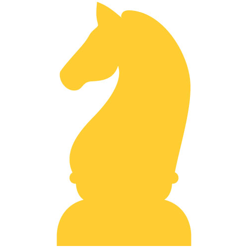 gold icon of a chess piece