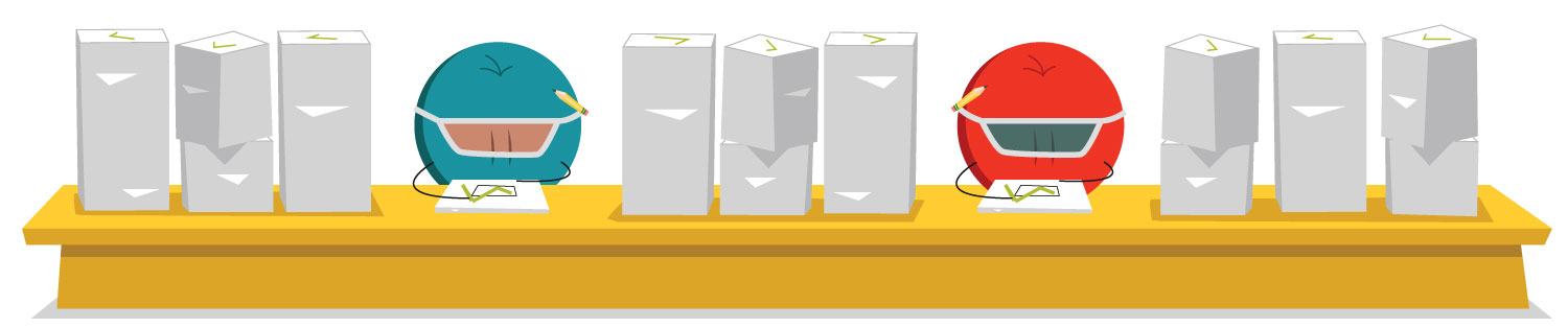 comprehensive-audit-assesement icon symbols of hr auditors sifting through piles of hr documents