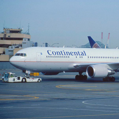 Picture of a Continental Airlines plane. 