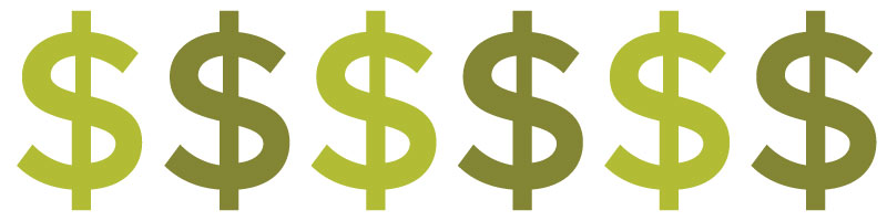dollar signs representing expensive sexual harassment lawsuits