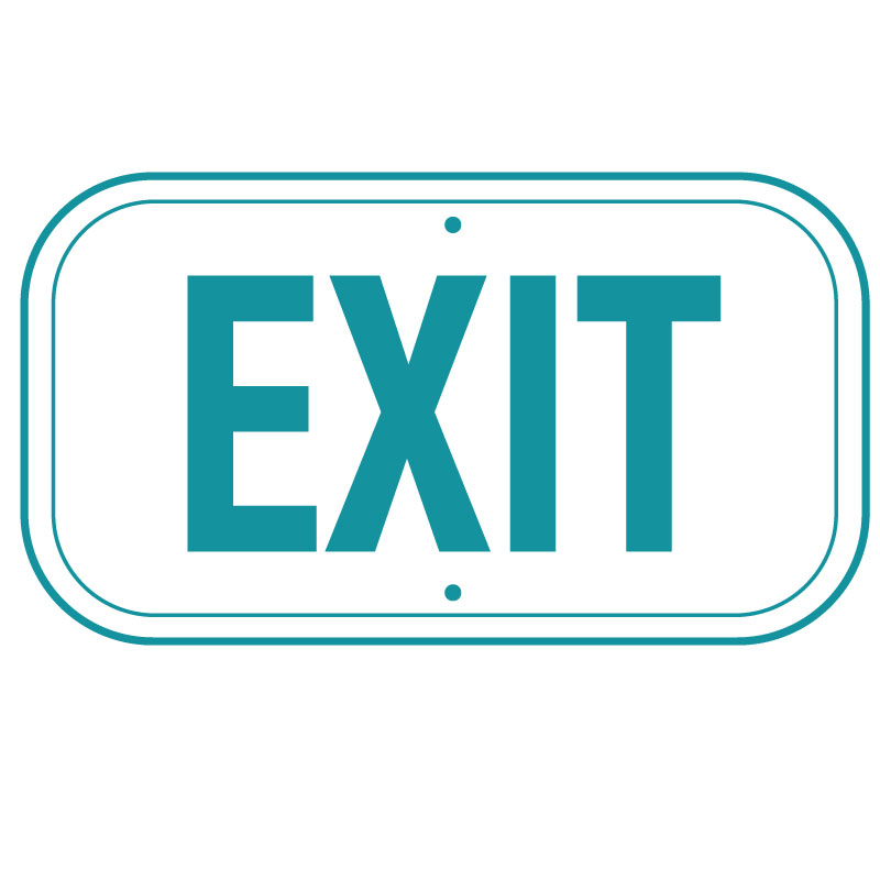 icon of exit sign