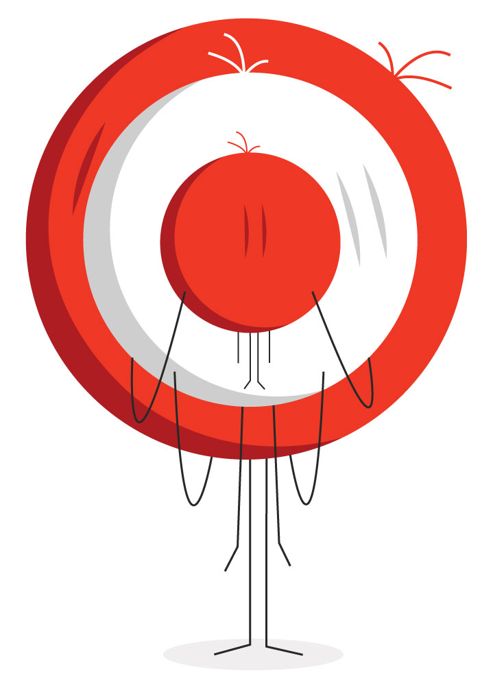 gleep-target illustration of a bulls eye target