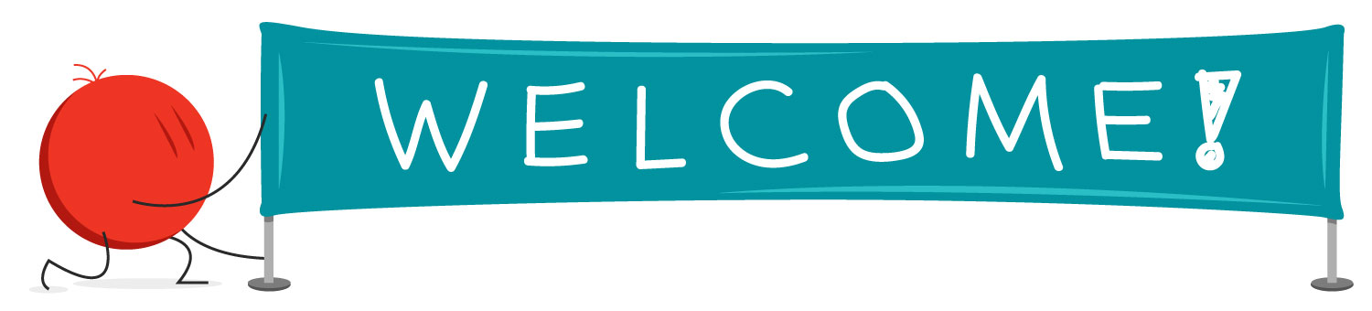 onboarding-welcome-sign icon symbol of employee holding welcome banner for new employee