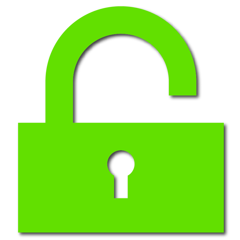 icon of open lock