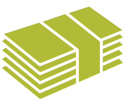 icon symbol for stacks of money