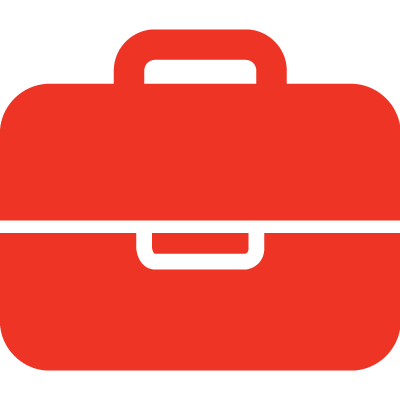 icon symbol of a briefcase